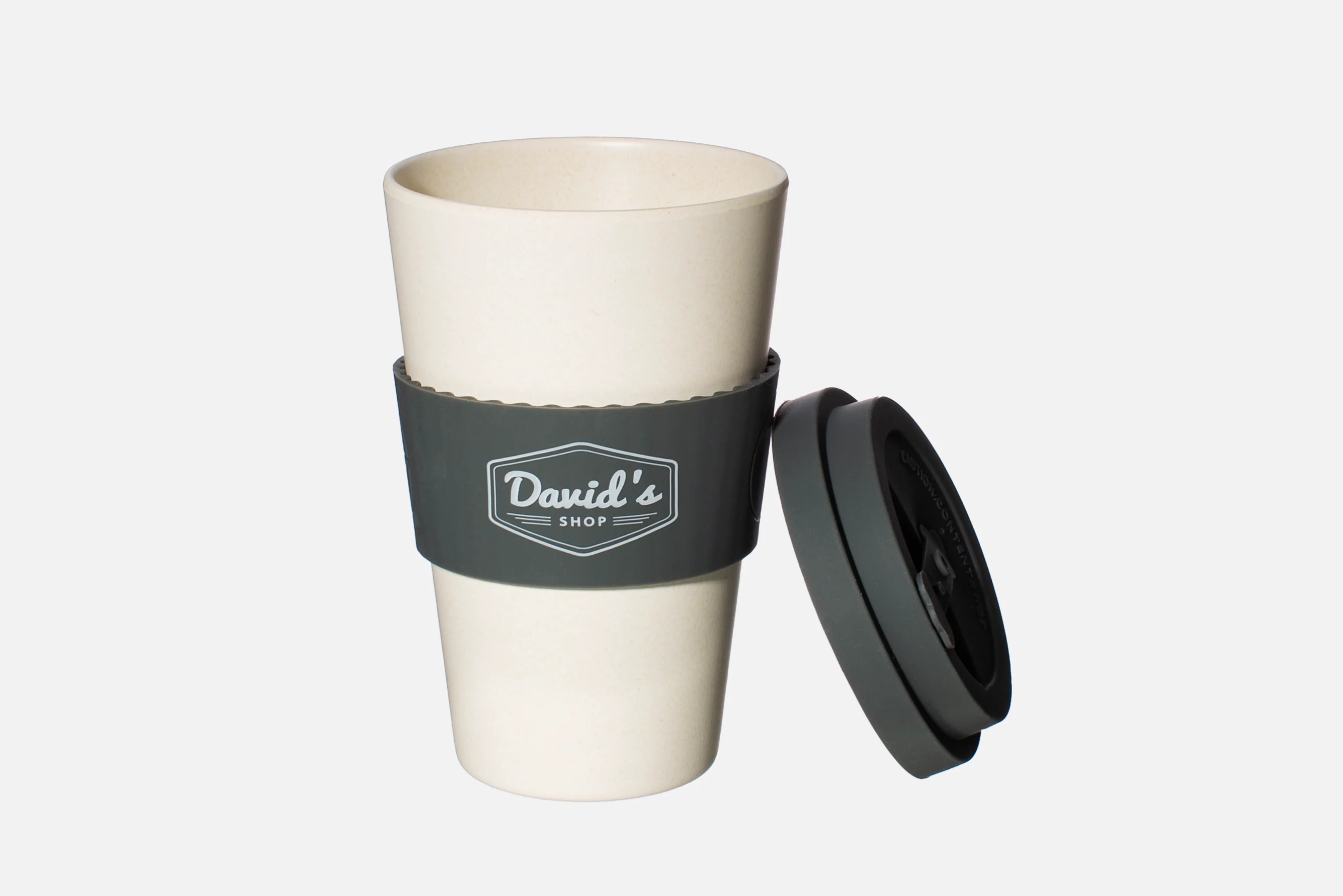 David's Shop Reusable Cup - Grey - Image 4