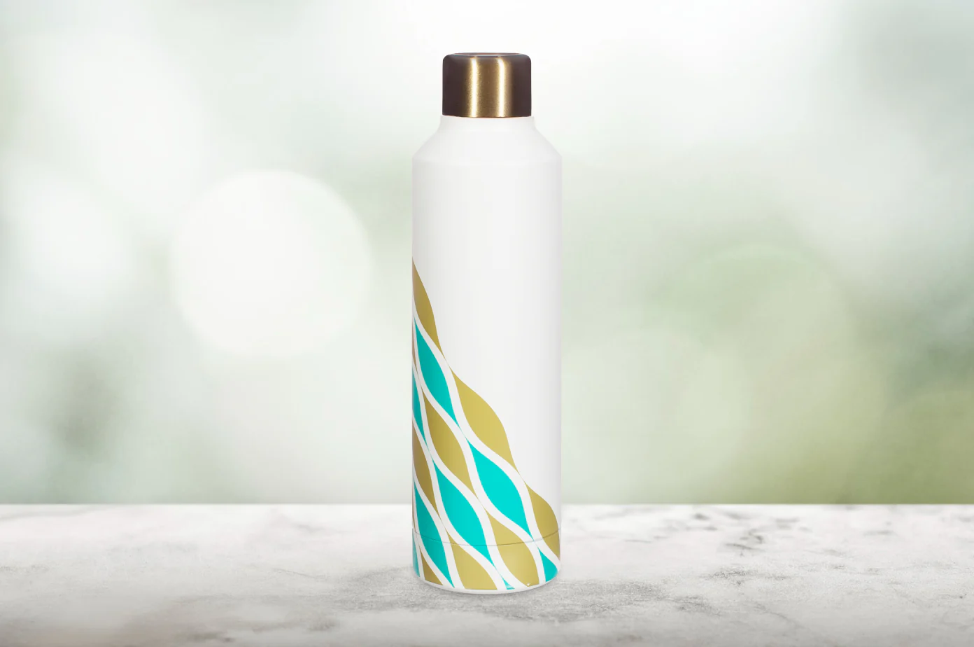 This Morning Teal Stripe Bottle - Image 3