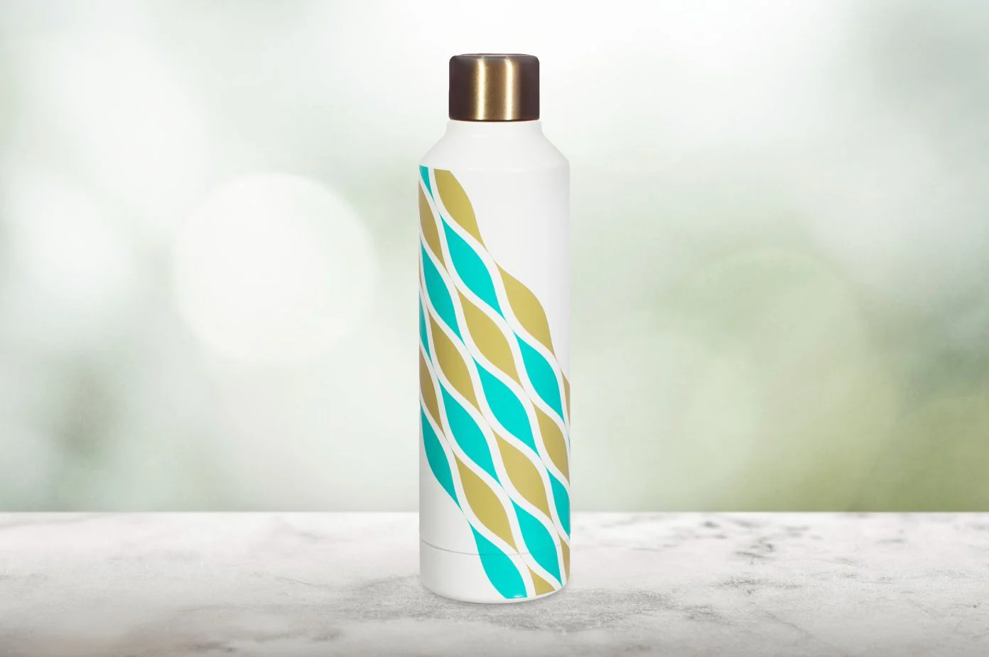 This Morning Teal Stripe Bottle - Image 6